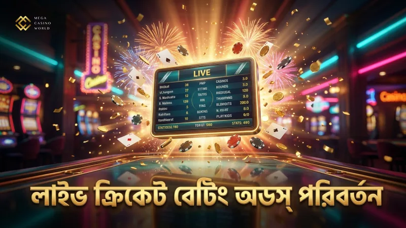 লাইভ ক্রিকেট বেটিংয়ে অডসের পরিবর্তন দ্রুত ঘটে থাকে।