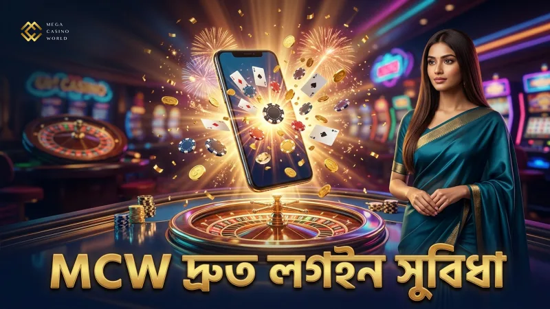 MCW অ্যাপে দ্রুত লগইন ও বাজি ধরার সুবিধা মোবাইল ব্যবহারকারীদের জন্য।