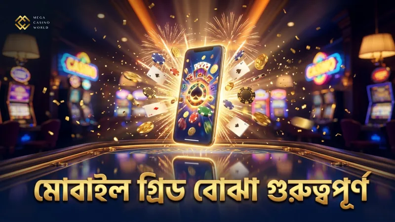 মাইনস গেমে মোবাইল স্ক্রিনে গ্রিড বোঝা খুবই গুরুত্বপূর্ণ।
